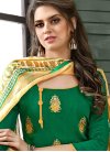 Booti Work Green and Mustard Straight Suit - 1