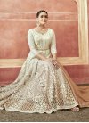 Embroidered Work Beige and Off White Readymade Anarkali Salwar Suit - 3