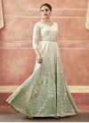 Mint Green and Off White Readymade Anarkali Suit - 2