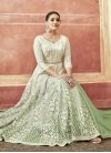 Mint Green and Off White Readymade Anarkali Suit - 3