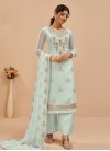 Georgette Palazzo Style Pakistani Salwar Suit For Ceremonial - 1