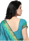Resham Work Banarasi Silk Contemporary Style Saree For Casual - 2