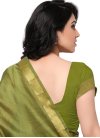 Desirable Resham Work Banarasi Silk Contemporary Saree For Casual - 2