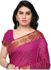 Flamboyant Resham Work Banarasi Silk Contemporary Saree For Casual - 1