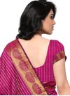 Flamboyant Resham Work Banarasi Silk Contemporary Saree For Casual - 2