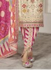 Cream and Rose Pink Designer Patiala Salwar Suit - 4