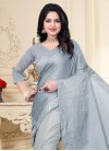 Sequins Work Contemporary Style Saree - 1