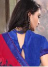 Blue and Red Traditional Saree For Ceremonial - 2