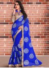 Faux Georgette Traditional Saree For Festival - 1