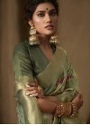 Jacquard Silk Trendy Classic Saree For Festival - 3