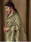 Jacquard Silk Trendy Classic Saree For Festival - 1