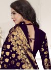 Lurid Resham Work Banarasi Silk Contemporary Style Saree For Festival - 2