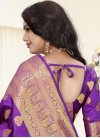 Resham Work Banarasi Silk Traditional Saree For Ceremonial - 2