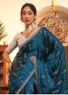Sequins Work Satin Silk Designer Contemporary Saree - 2