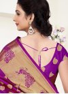 Vivacious Resham Work Banarasi Silk Trendy Saree - 2