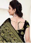 Ethnic Resham Work Banarasi Silk Trendy Classic Saree - 2