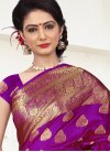 Titillating  Resham Work Banarasi Silk Trendy Saree - 1