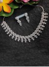 Outstanding Silver Rodium Polish Alloy Necklace Set For Party - 1