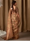 Digital Print Work Jacquard Silk Designer Traditional Saree For Festival - 2