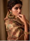 Digital Print Work Jacquard Silk Designer Traditional Saree For Festival - 1