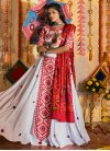 Red and White Maslin Designer Classic Lehenga Choli For Ceremonial - 1