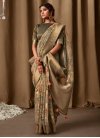 Jacquard Silk Designer Contemporary Style Saree For Festival - 2