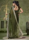 Shimmer Embroidered Work Designer Contemporary Style Saree - 1