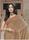 Beige and Brown Traditional Designer Saree - 1