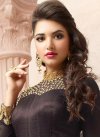 Beauteous Faux Georgette Asymmetrical Anarkali Salwar Kameez For Festival - 1