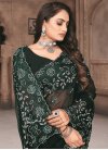 Embroidered Work Faux Georgette Designer Contemporary Style Saree - 1