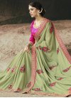 Satin Silk Contemporary Style Saree - 1