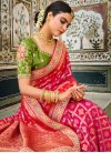 Embroidered Work Dola Silk Designer Contemporary Style Saree For Bridal - 1