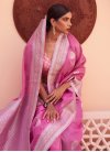 Woven Work Handloom Silk Designer Contemporary Style Saree - 2