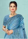 Organza Embroidered Work Contemporary Style Saree - 1