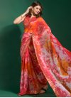 Sequins Work Chiffon Trendy Designer Saree For Ceremonial - 2