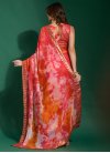 Sequins Work Chiffon Trendy Designer Saree For Ceremonial - 1