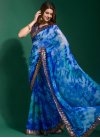 Sequins Work Chiffon Trendy Saree For Ceremonial - 1
