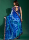 Sequins Work Chiffon Trendy Saree For Ceremonial - 2