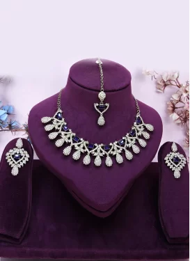 Alloy Gold Rodium Polish Necklace Set For Festival