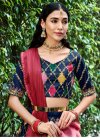 Navy Blue and Pink Designer Lehenga For Party - 2