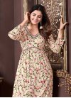 Cream and Olive Readymade Salwar Suit - 2