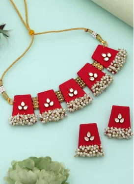 Beads Work Necklace Set For Festival