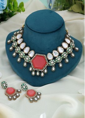 Stone Work Multi Colour Necklace Set