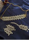 Royal Gold Rodium Polish Alloy Necklace Set For Ceremonial - 1