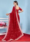 Embroidered Work Georgette Trendy Classic Saree - 2