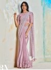 Satin Silk Sequins Work Designer Traditional Saree - 2