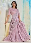 Satin Silk Sequins Work Designer Traditional Saree - 3