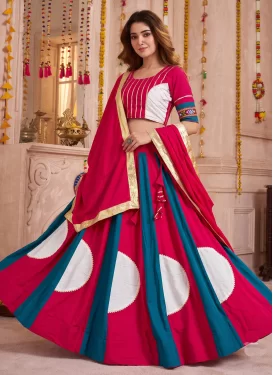 Gota Patti Work Readymade Lehenga Choli For Festival in Multi Colour