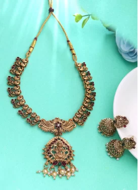 Multi Colour Alloy Necklace Set