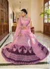 Pink and Purple Art Silk Designer Lehenga - 3